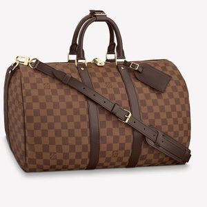 Louis Vuitton Keepall Bandoulière 55 Damier Ebene